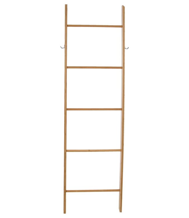 Towel ladder with 5 steps - Height 170 cm - bamboo