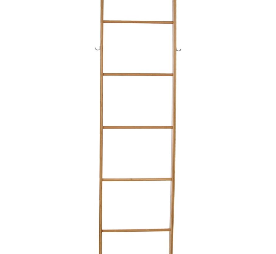 Towel ladder with 5 steps - Height 170 cm - bamboo