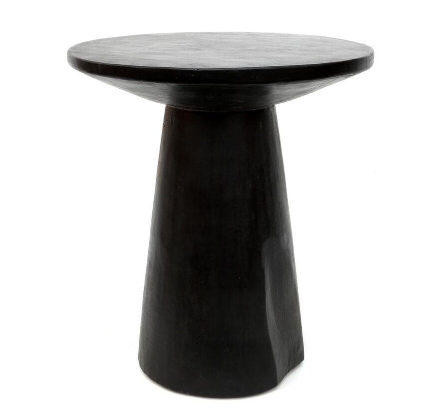 De Timber Conic Bijzettafel - Zwart - 50