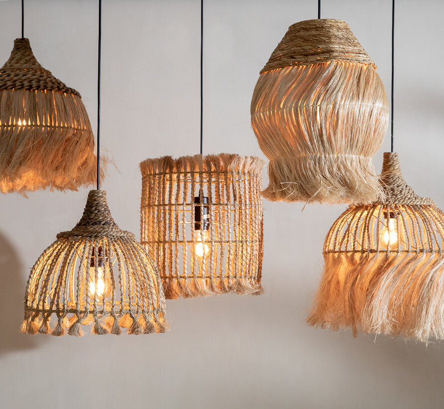 De Abaca Bird Cage Hanglamp - Naturel - M