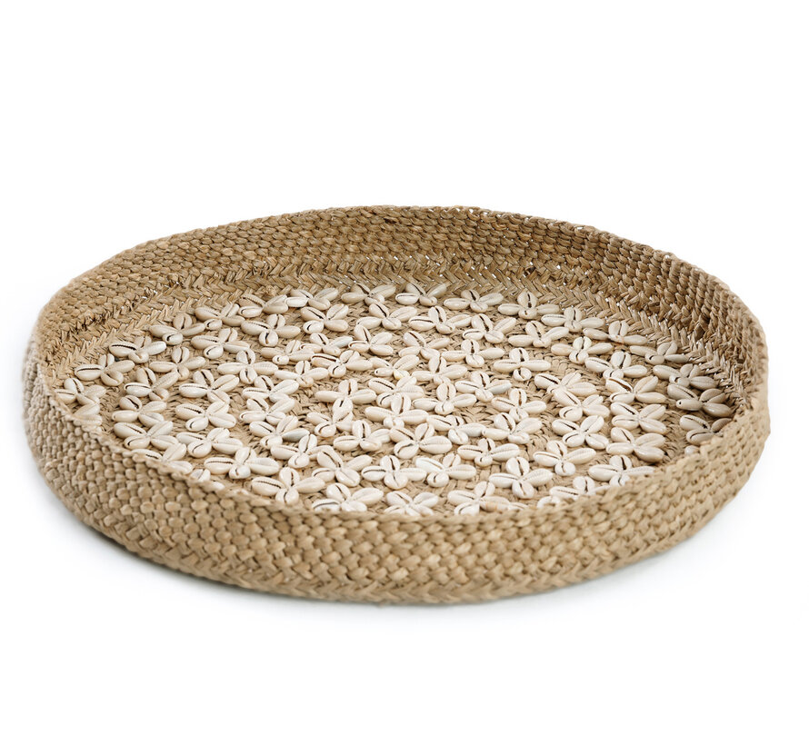 De Costa Shell Plaat - Naturel Wit - M