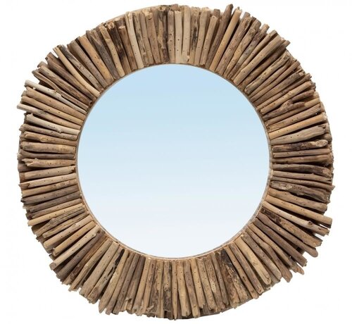 Bazar Bizar De Driftwood Halo Spiegel - Naturel - M