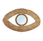 De Raffia Eye Spiegel - Naturel - M