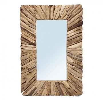 Bazar Bizar De Driftwood Framed Spiegel - Naturel - M