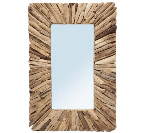 Bazar Bizar De Driftwood Framed Spiegel - Naturel - M