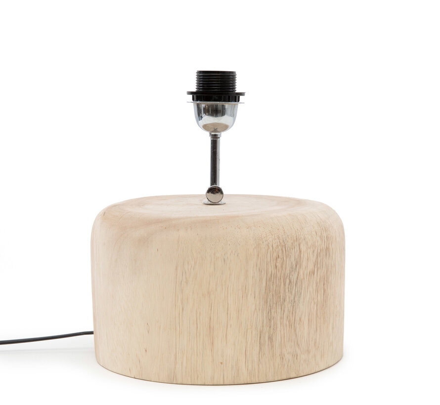 De Teak Wood Tafellamp Voet - Naturel