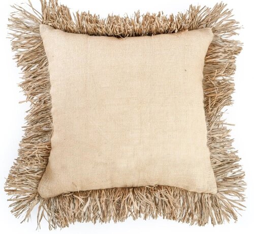 Bazar Bizar De Jute Bonita Kussenhoes - Naturel - 60x60