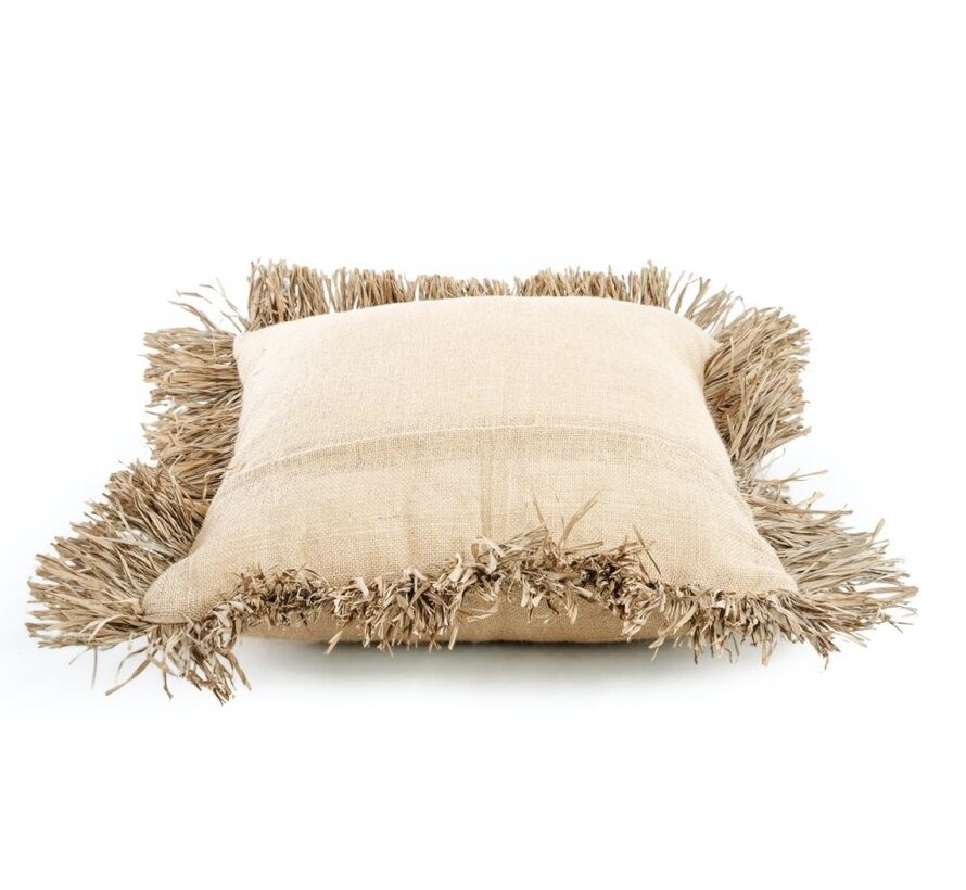 De Jute Bonita Kussenhoes - Naturel - 60x60