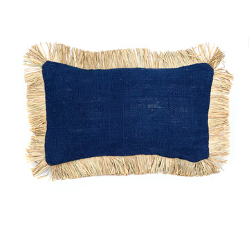 Bazar Bizar De Saint Tropez Kussenhoes - Blauw Naturel - 30x50