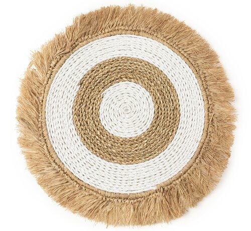 Bazar Bizar De Seagrass Raffia Placemat - Naturel Wit