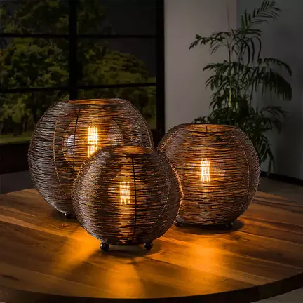 Table Lamps with Royal Sparkle: King Bamboo's Stylish Lighting