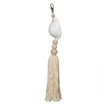 Bazar Bizar De Togian Sleutelhanger - Naturel Wit