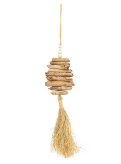 Bazar Bizar De Raffia Driftwood Hangdecoratie