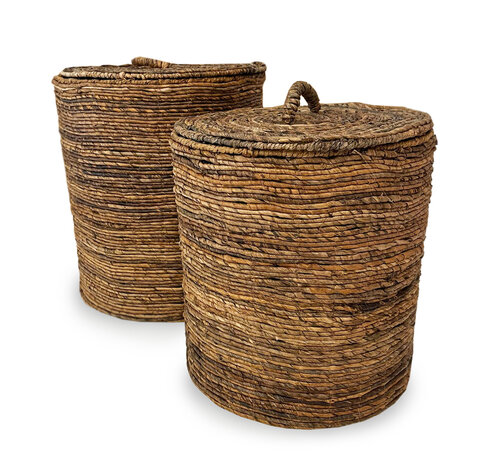 Bazar Bizar Paniers Banane Chingon - Naturel - Lot de 2