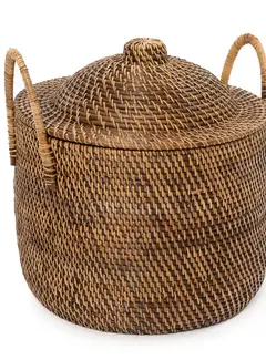 Bazar Bizar Colonial Handles Basket - Natural Brown