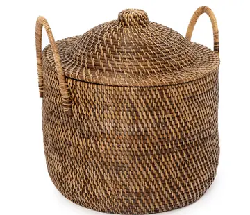 Bazar Bizar Colonial Handles Basket - Natural Brown