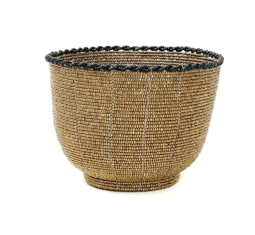 Bazar Bizar Beaded Candy Bowl - Bowl - Gold - M