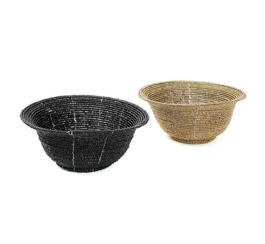 Beaded Bowl - Bowl - Black - S