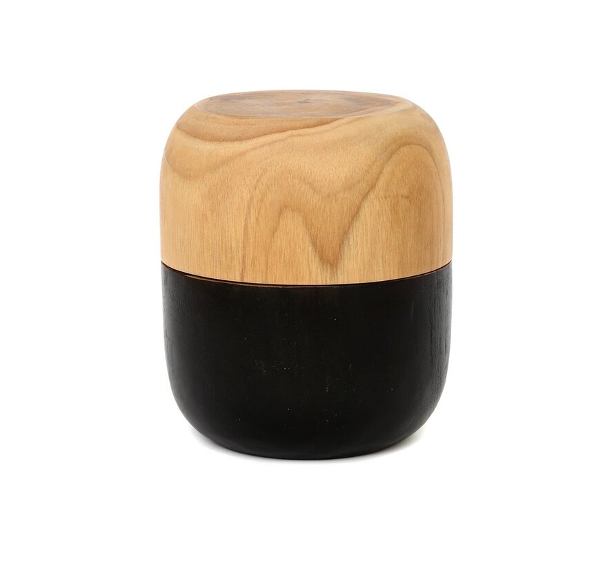 Bondi Double Bowl - Natural/Black