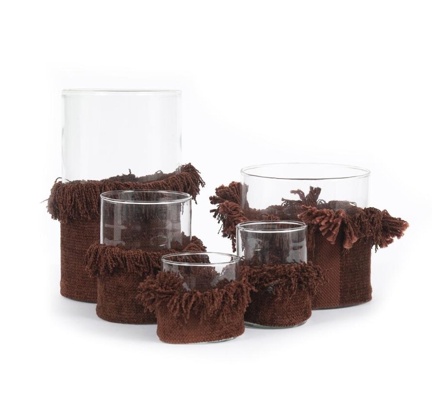 Oh My Gee Candle Holder - Bordeaux Velvet - XL