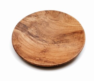 Bazar Bizar Teak Root Round Plate - M