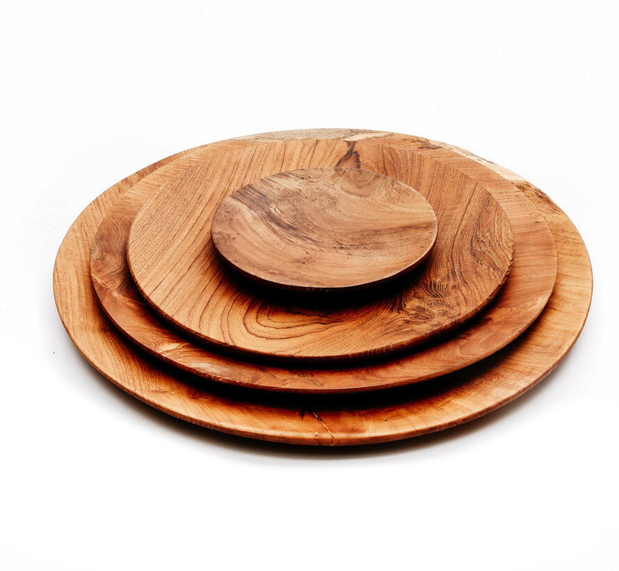 Teak Root Rond Bord - M