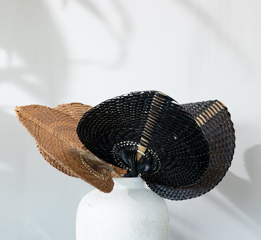 Rattan Fan - Black