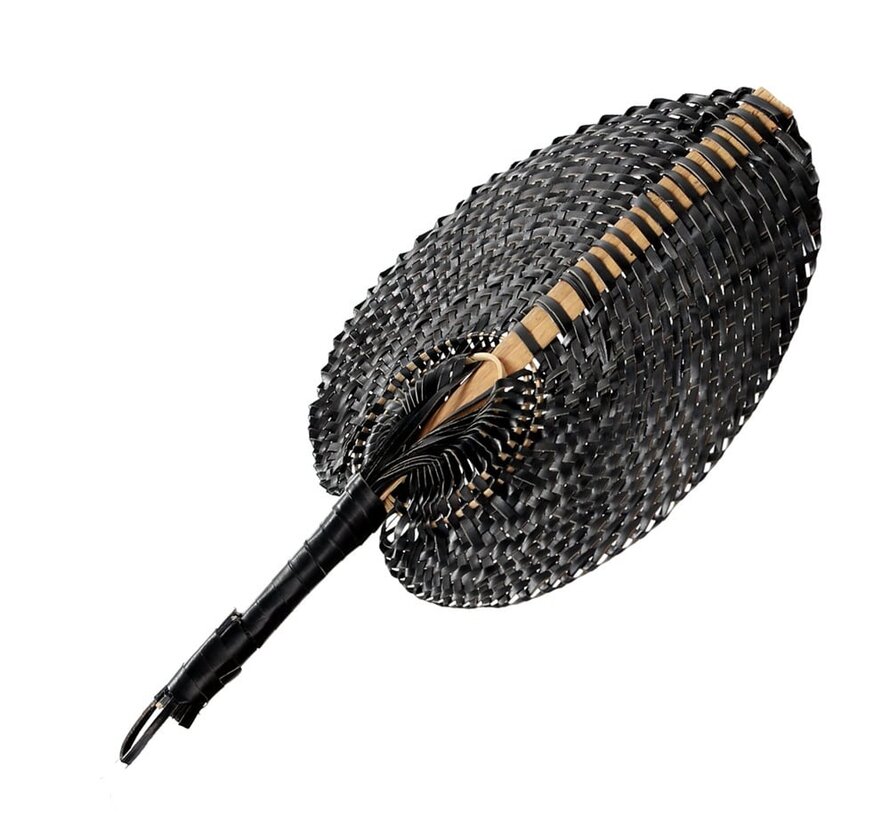 Rattan Fan - Black