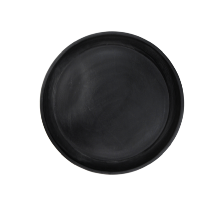 Bijzettafel Ventura - ø60 cm - zwart - mangohout/ijzer