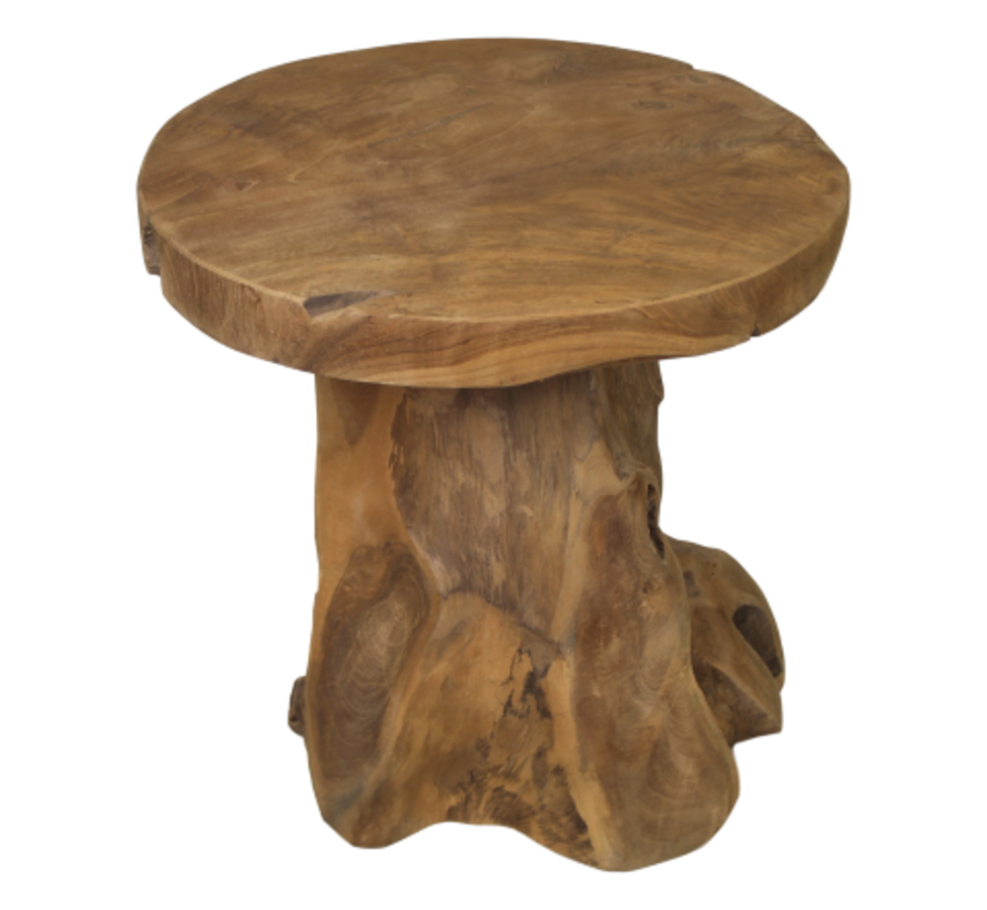 Kruk Root - ø40x41 - Naturel - Teak wortelhout