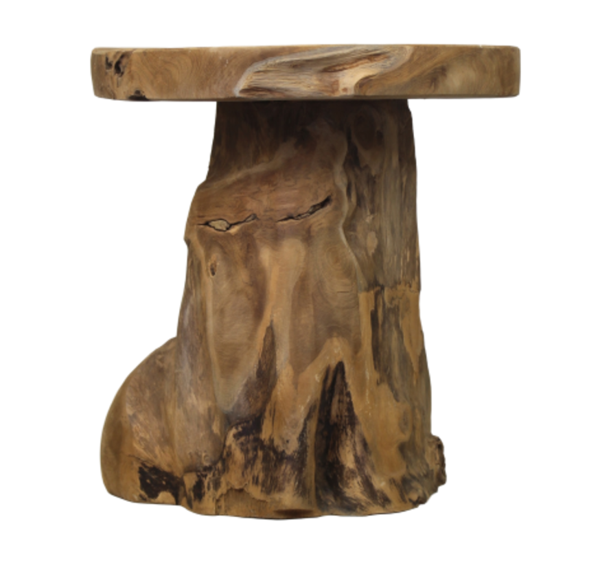 Kruk Root - ø40x41 - Naturel - Teak wortelhout