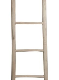 HSM Collection Decoratieve ladder - 35-45x5x150 - Naturel - Teak