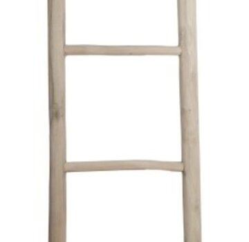 HSM Collection Decoratieve ladder - 35-45x5x150 - Naturel - Teak