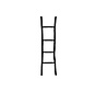 Decoratieve ladder - 150 cm - zwart