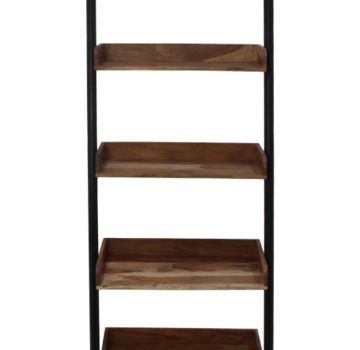 HSM Collection Decoratieve ladder - powdercoated black - acacia