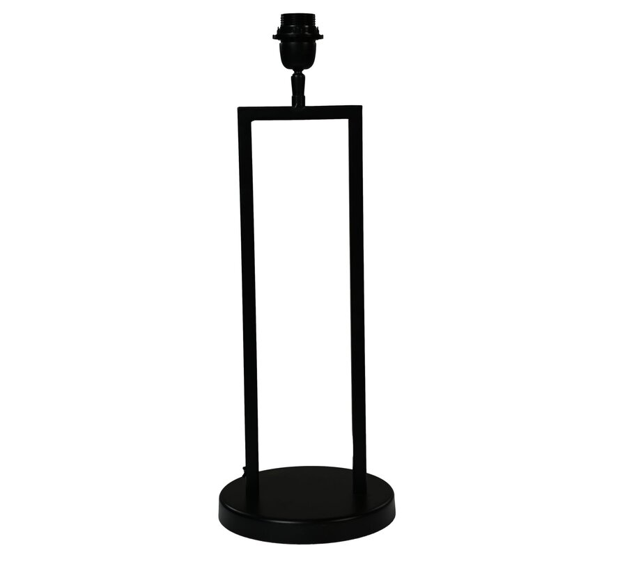 Tafellamp - 20x20x55 - Gepoedercoat zwart - Metaal