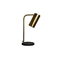 Tafellamp met cillinder - 30x20x50 - Goud/zwart - Metaal