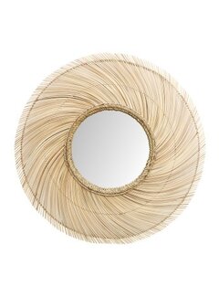 HSM Collection Miroir Mural Rond - ø90 cm - Naturel