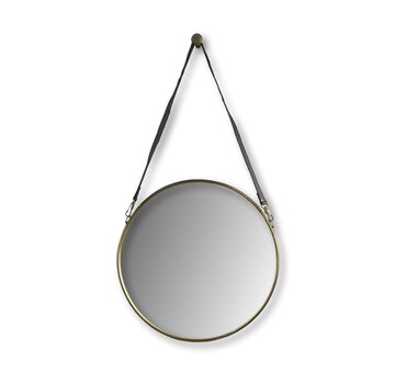 HSM Collection Round Wall Mirror - ø45cm - Gold/Black