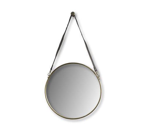 HSM Collection Round Wall Mirror - ø45cm - Gold/Black