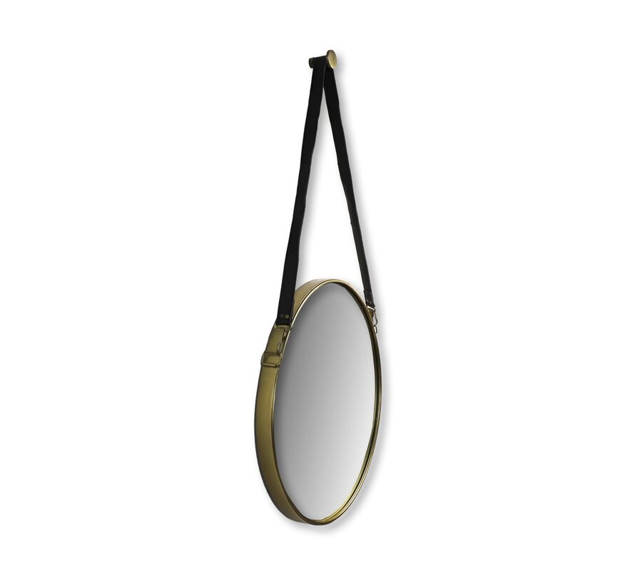 Round Wall Mirror - ø45cm - Gold/Black