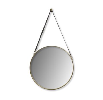 HSM Collection Miroir Mural Rond - ø60cm - Or/Noir