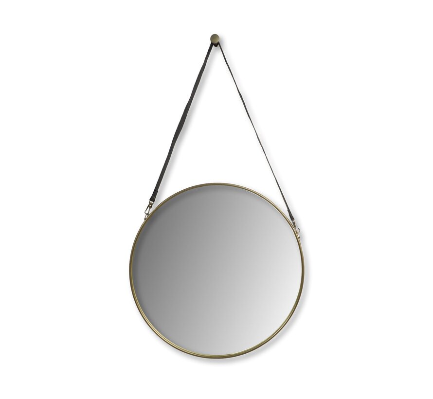 Round Wall Mirror - ø60cm - Gold/Black
