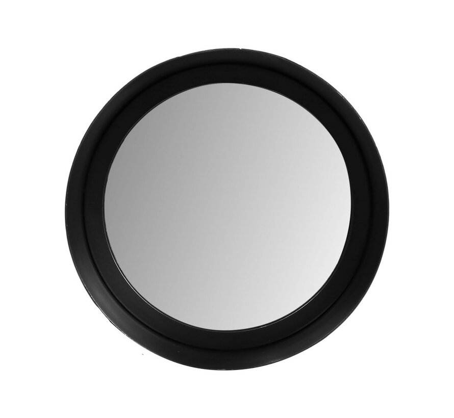 Wall mirror Fletcher - ø20cm - Black