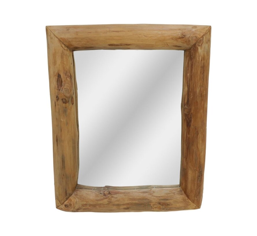 Square Wall Mirror - 50x60cm - Natural