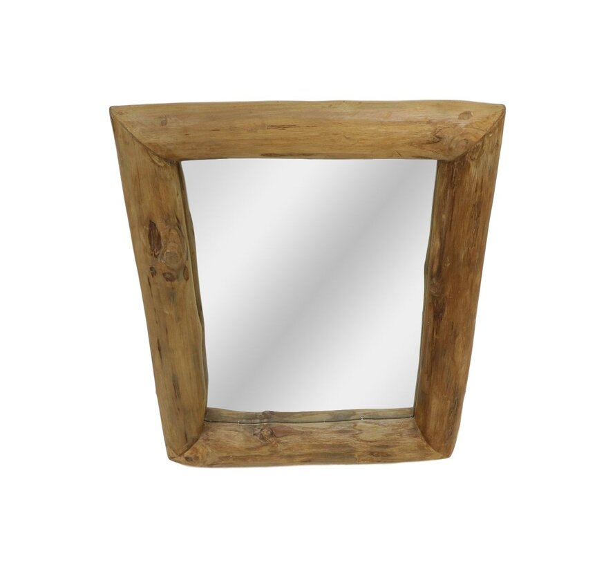 Square Wall Mirror - 50x60cm - Natural