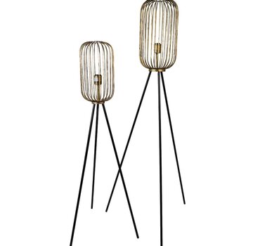 HSM Collection Lampadaire sur Pied - ø30x120cm - Or/Noir