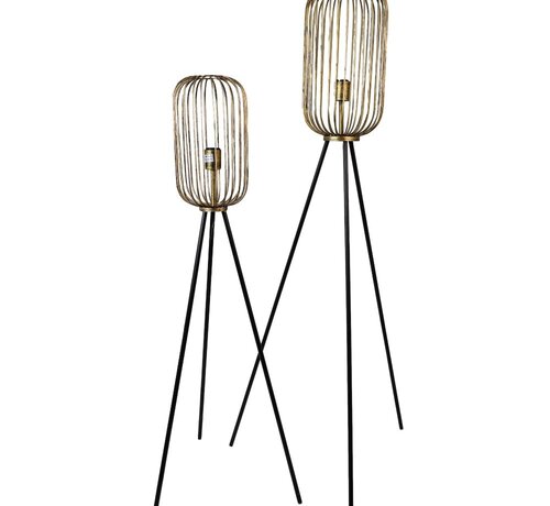 HSM Collection Standing Floor Lamp - ø30x120cm - Gold/Black