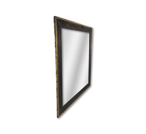 HSM Collection Wall mirror - 90x90cm - Gold/Black