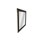 Wall mirror - 90x90cm - Gold/Black